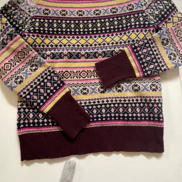 Jcrew new with tags fairisle sweater with sequins - Picture 2 of 3